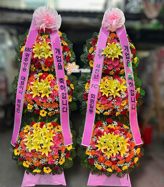 Hoa khai trương H&agrave;n Quốc