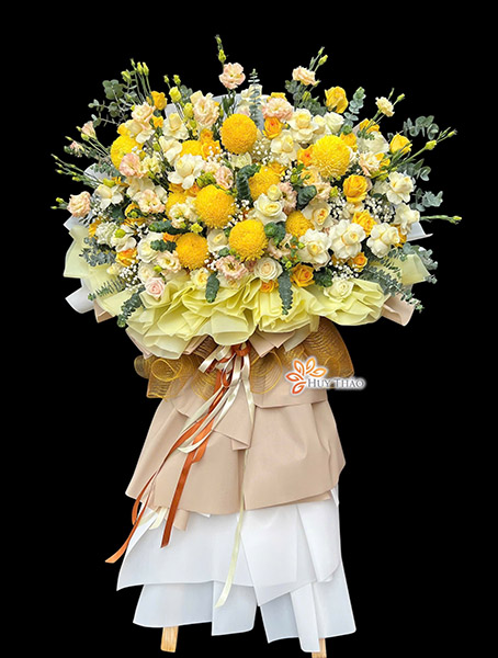 Lẵng hoa chúc mừng