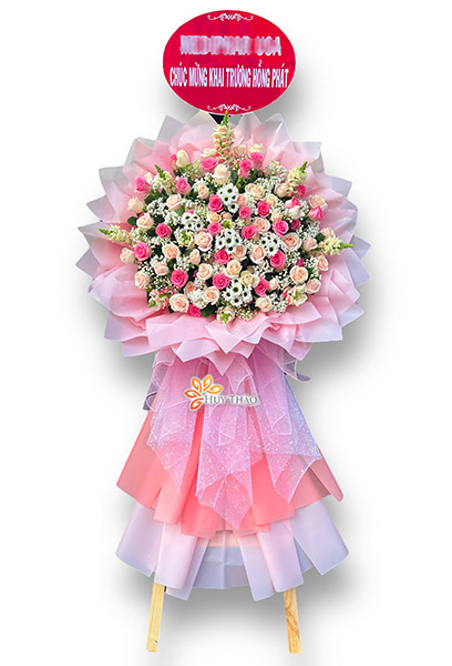 Lẵng hoa khai trương quận 7